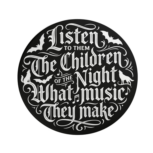 Children of the Night Round Mat