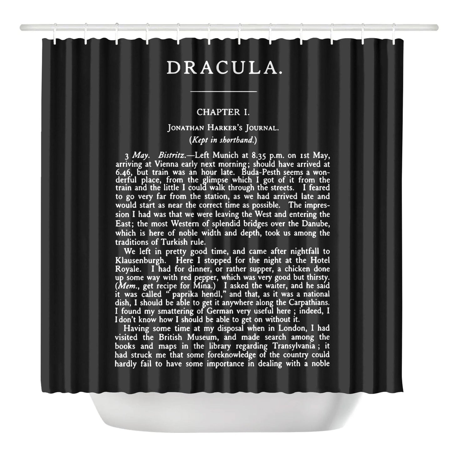 Dracula: Chapter 1 Shower Curtain
