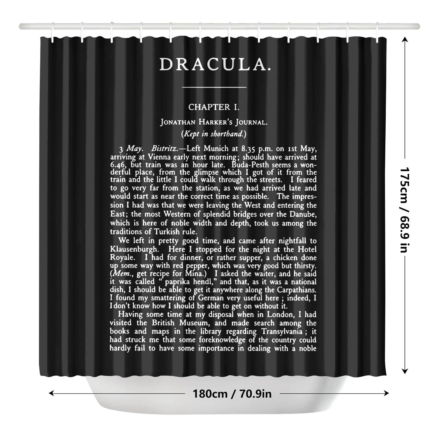 Dracula: Chapter 1 Shower Curtain