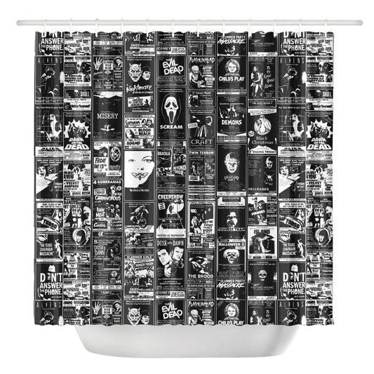 Horror 80's & 90's Retro Shower Curtain