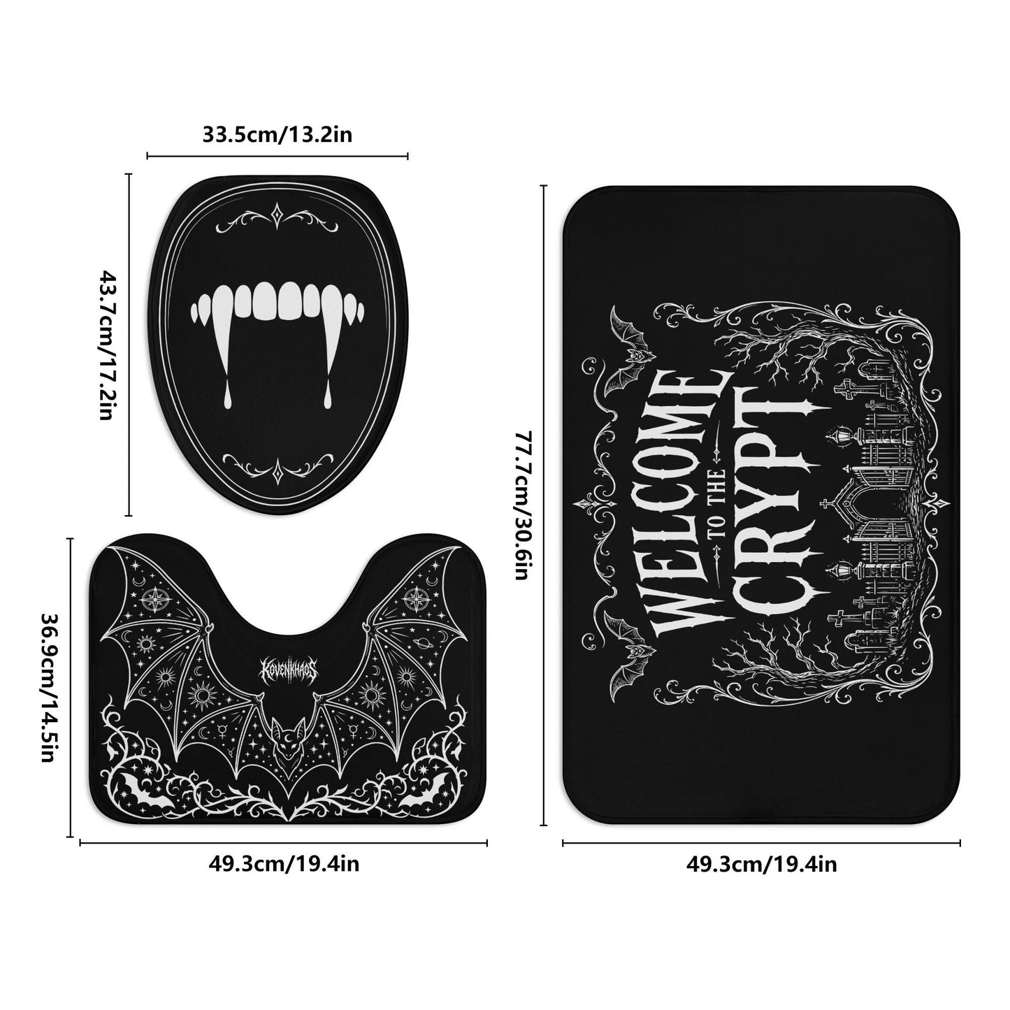 The Crypt Bathroom Toilet Set