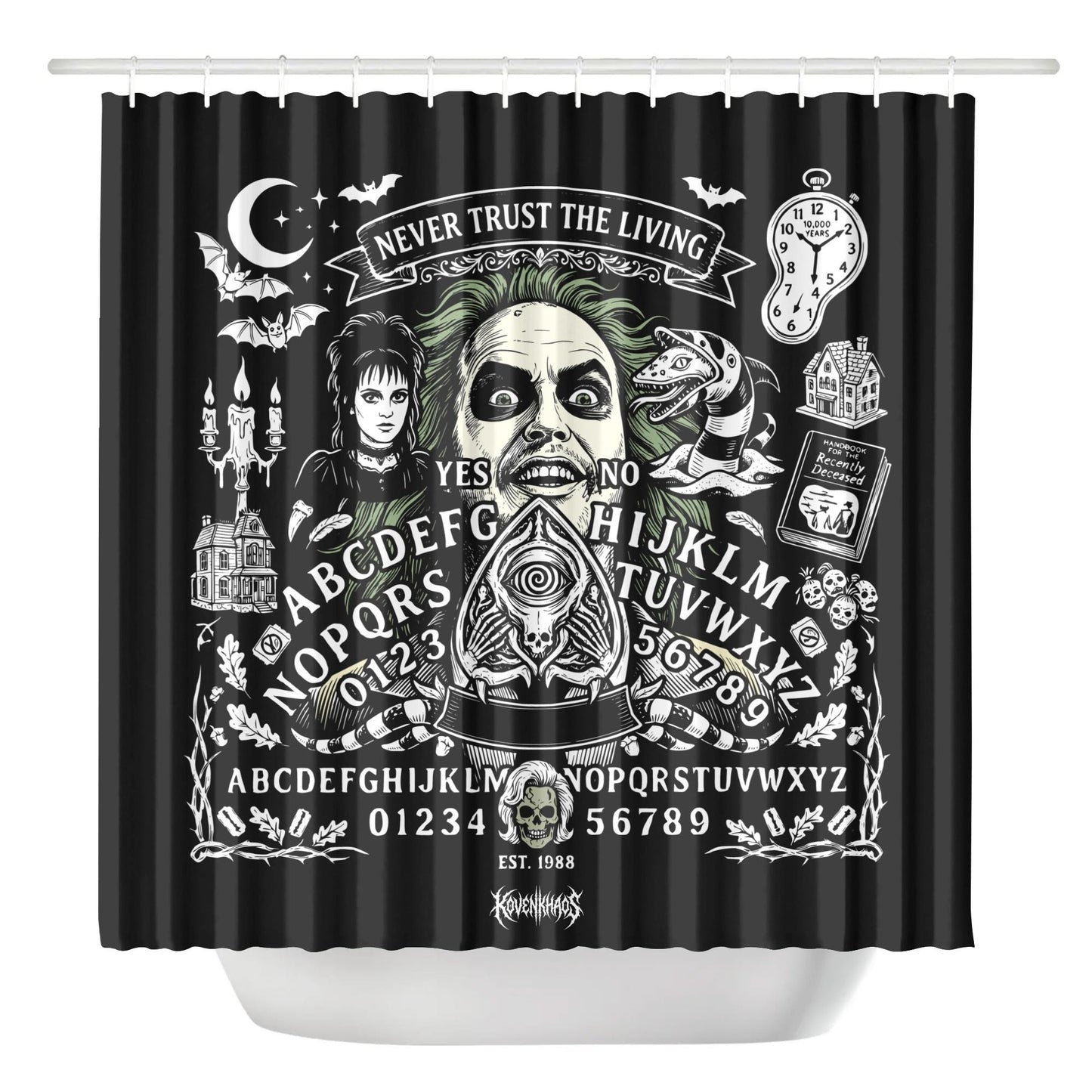Never Trust Spirit Board Shower Curtain