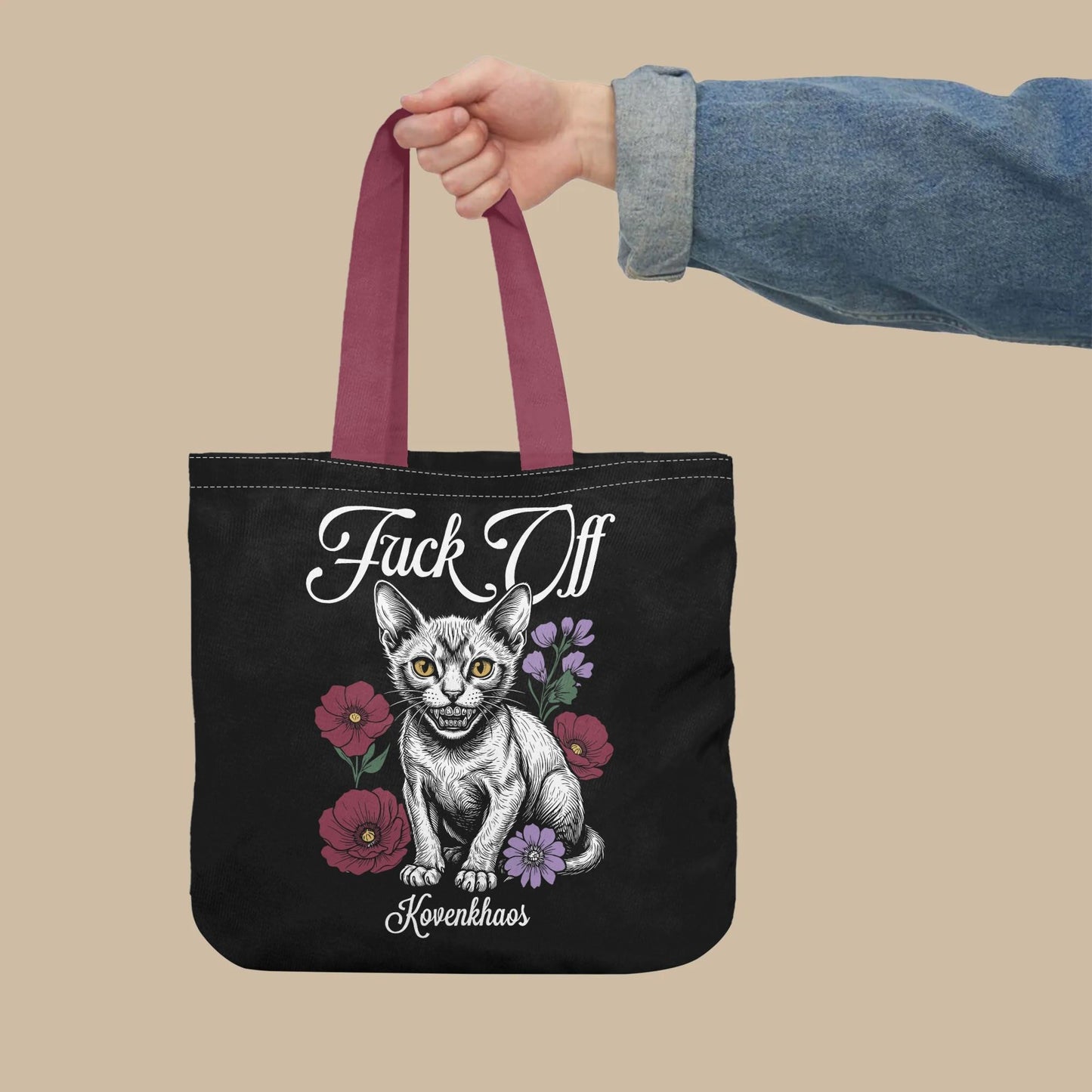 F-Off Hairless Kitty Premium Cloth Tote Bag