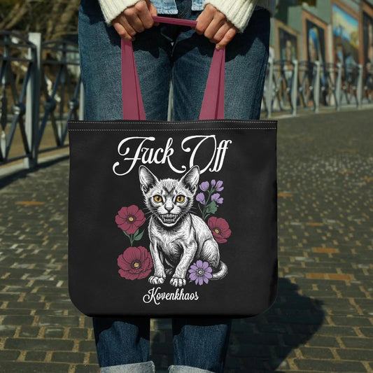 F-Off Hairless Kitty Premium Cloth Tote Bag