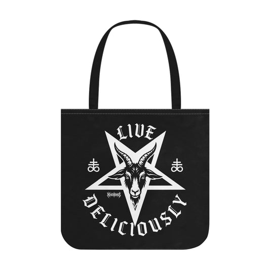 Live Deliciously Premium Cloth Tote Bag