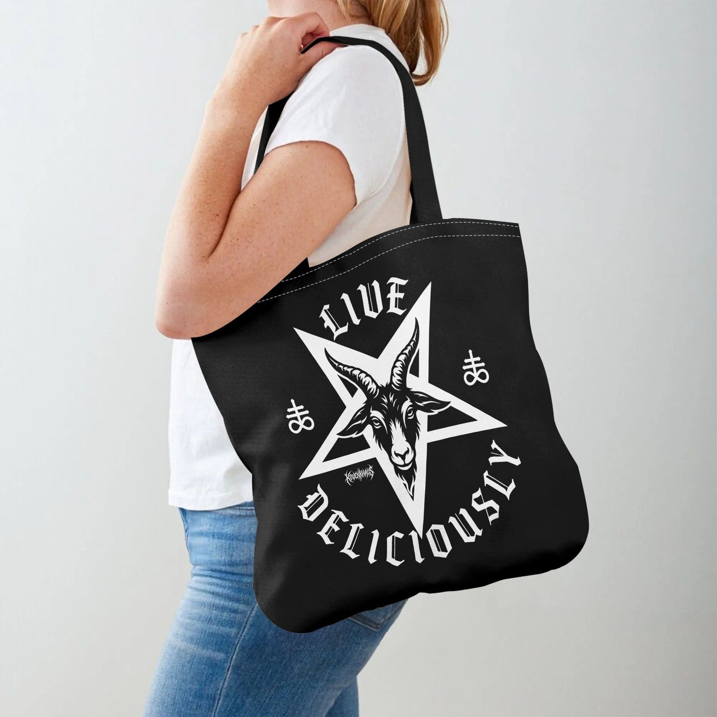 Live Deliciously Premium Cloth Tote Bag