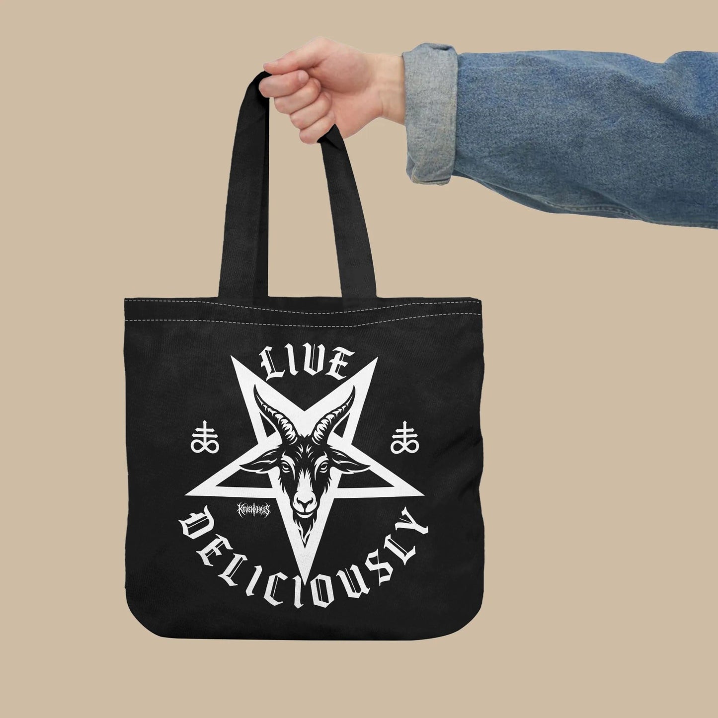 Live Deliciously Premium Cloth Tote Bag