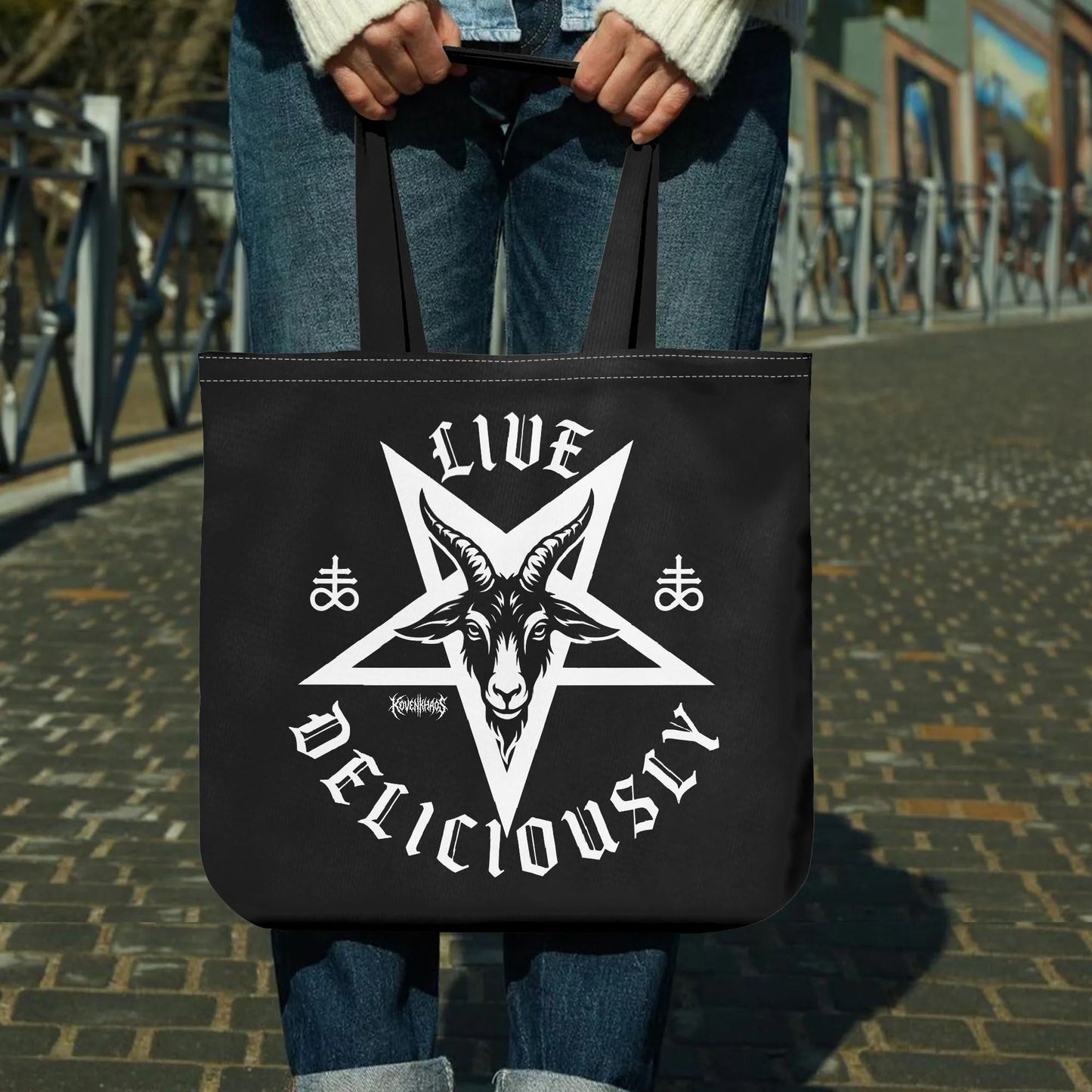 Live Deliciously Premium Cloth Tote Bag
