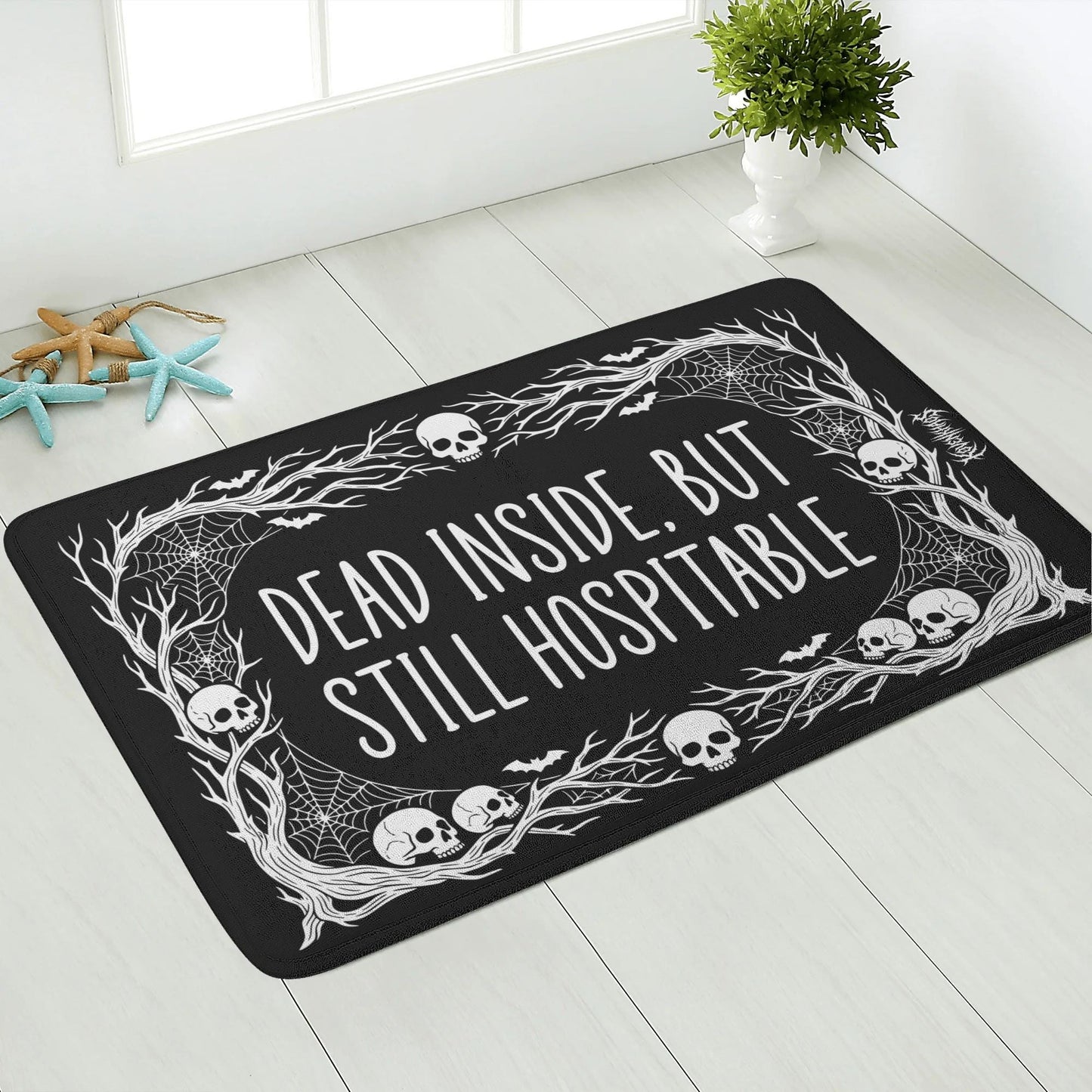Dead Inside Plush Doormat
