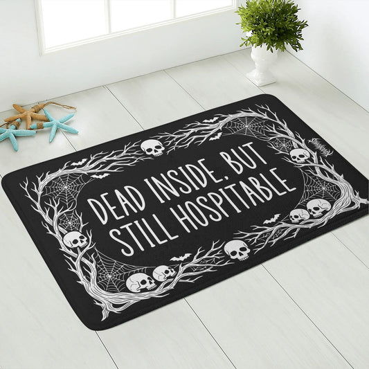 Dead Inside Plush Doormat