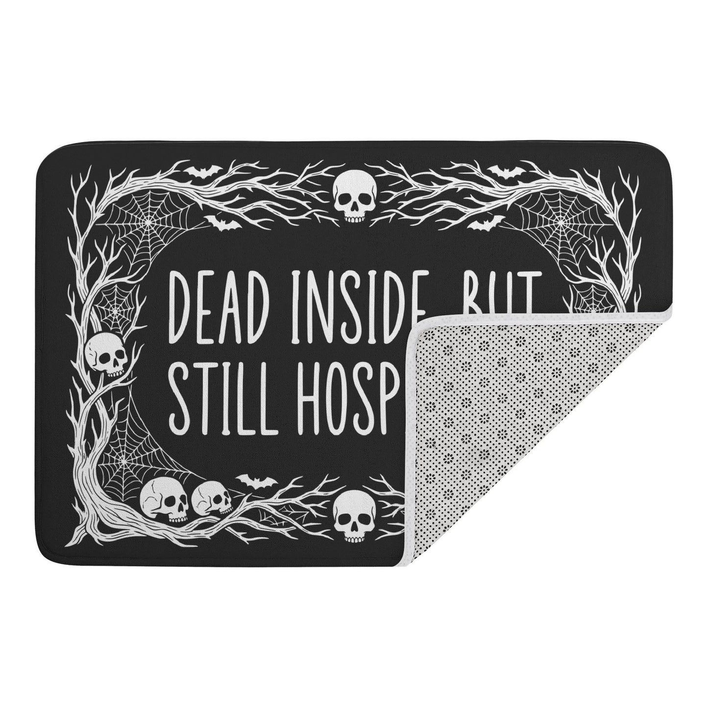 Dead Inside Plush Doormat