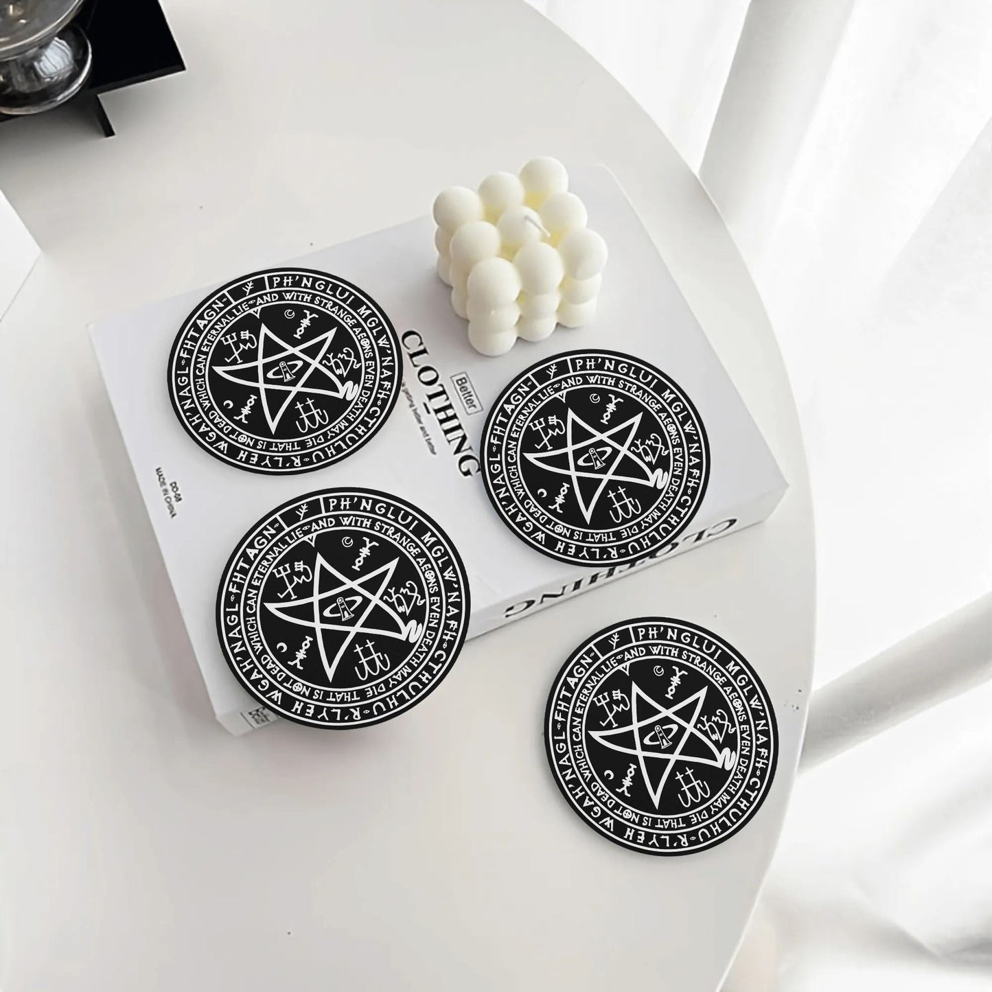 Cthulhu Round Ceramic Coaster