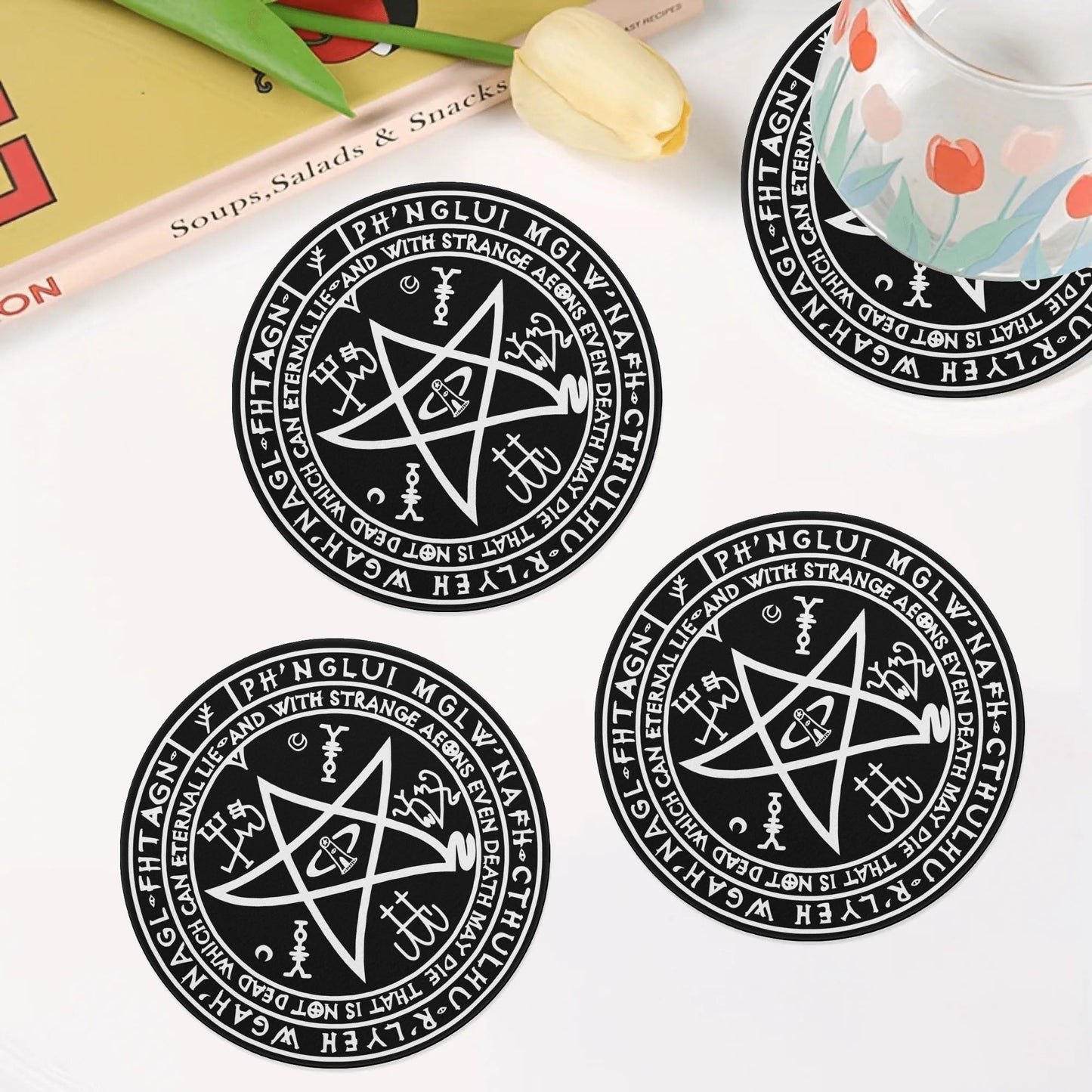Cthulhu Round Ceramic Coaster