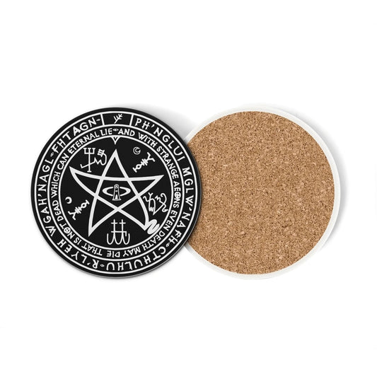 Cthulhu Round Ceramic Coaster