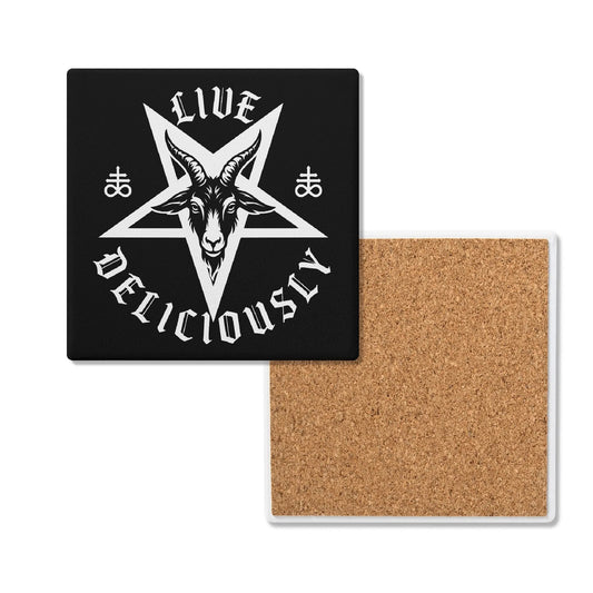Black Phillip Ceramic Coasters Set