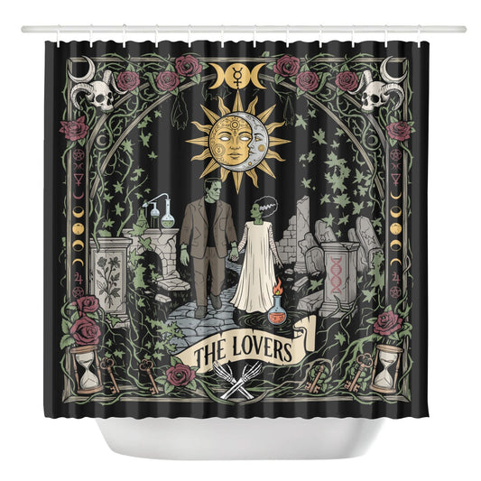 The Lover - Frankenstine & Bride Shower Curtain