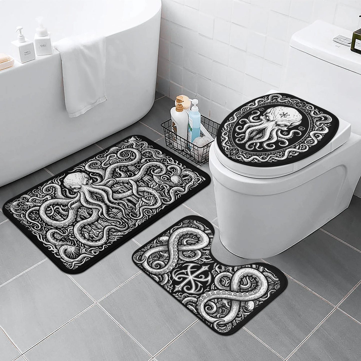 Cthulhu Bathroom Toilet Set