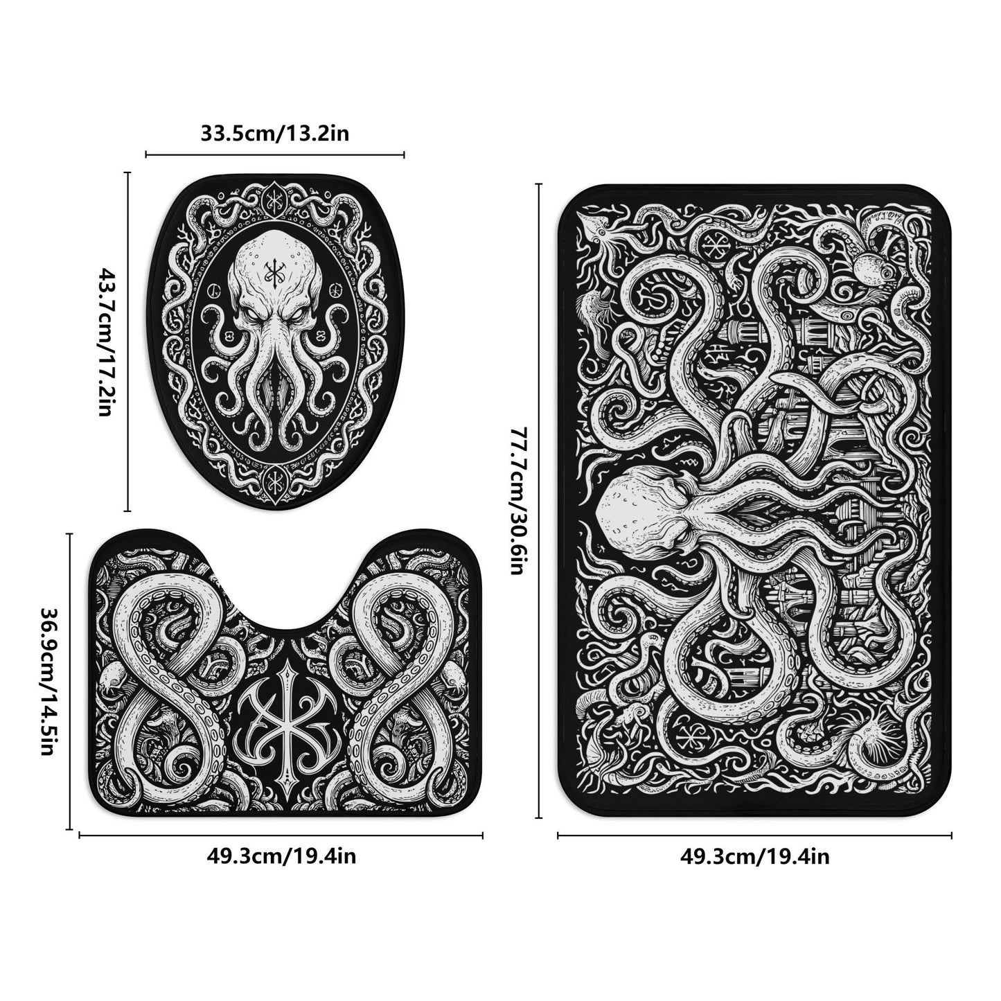 Cthulhu Bathroom Toilet Set