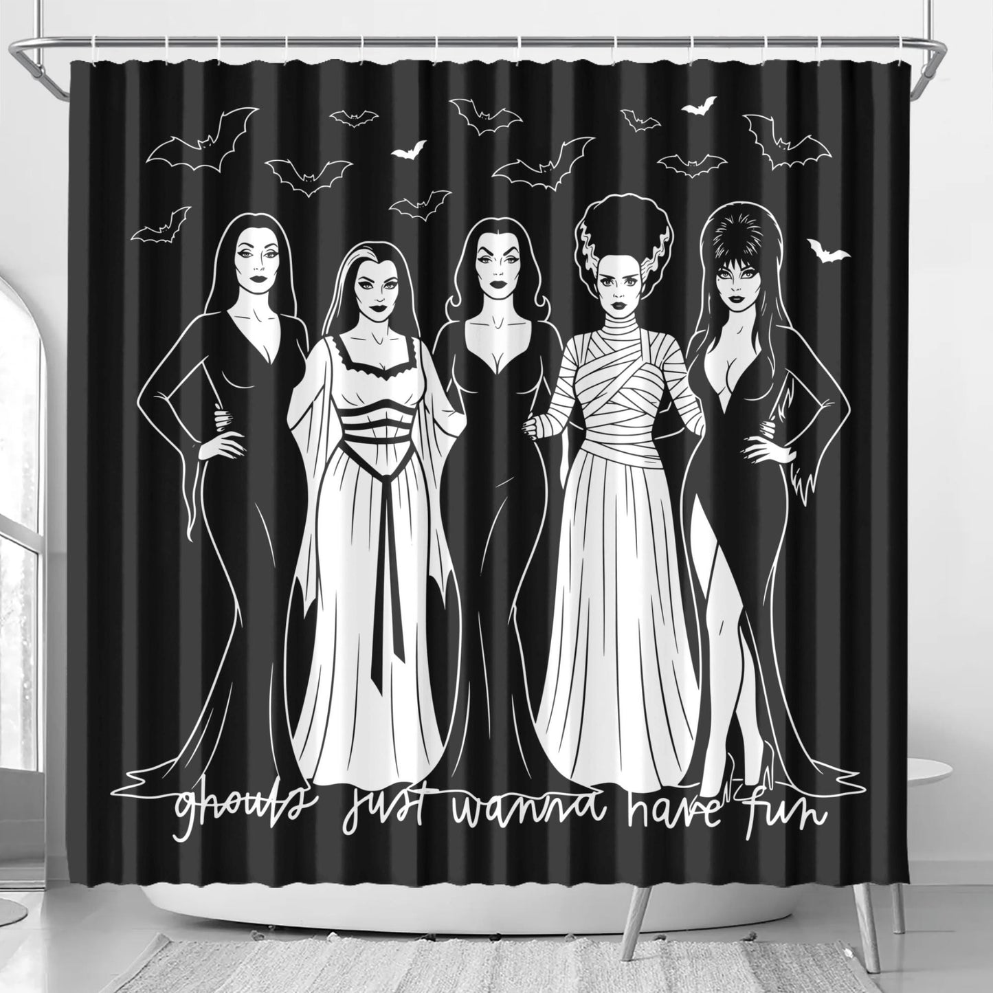 Ghoul Girls Shower Curtain