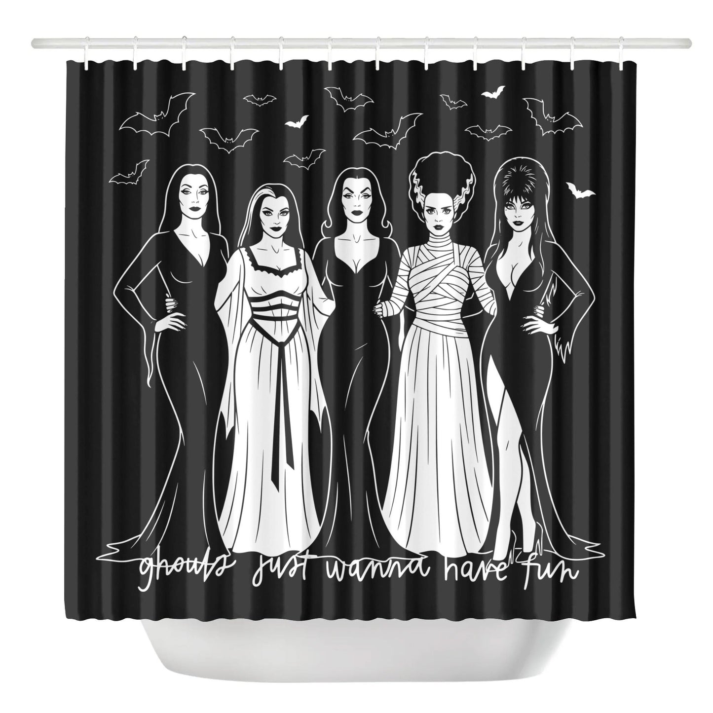 Ghoul Girls Shower Curtain