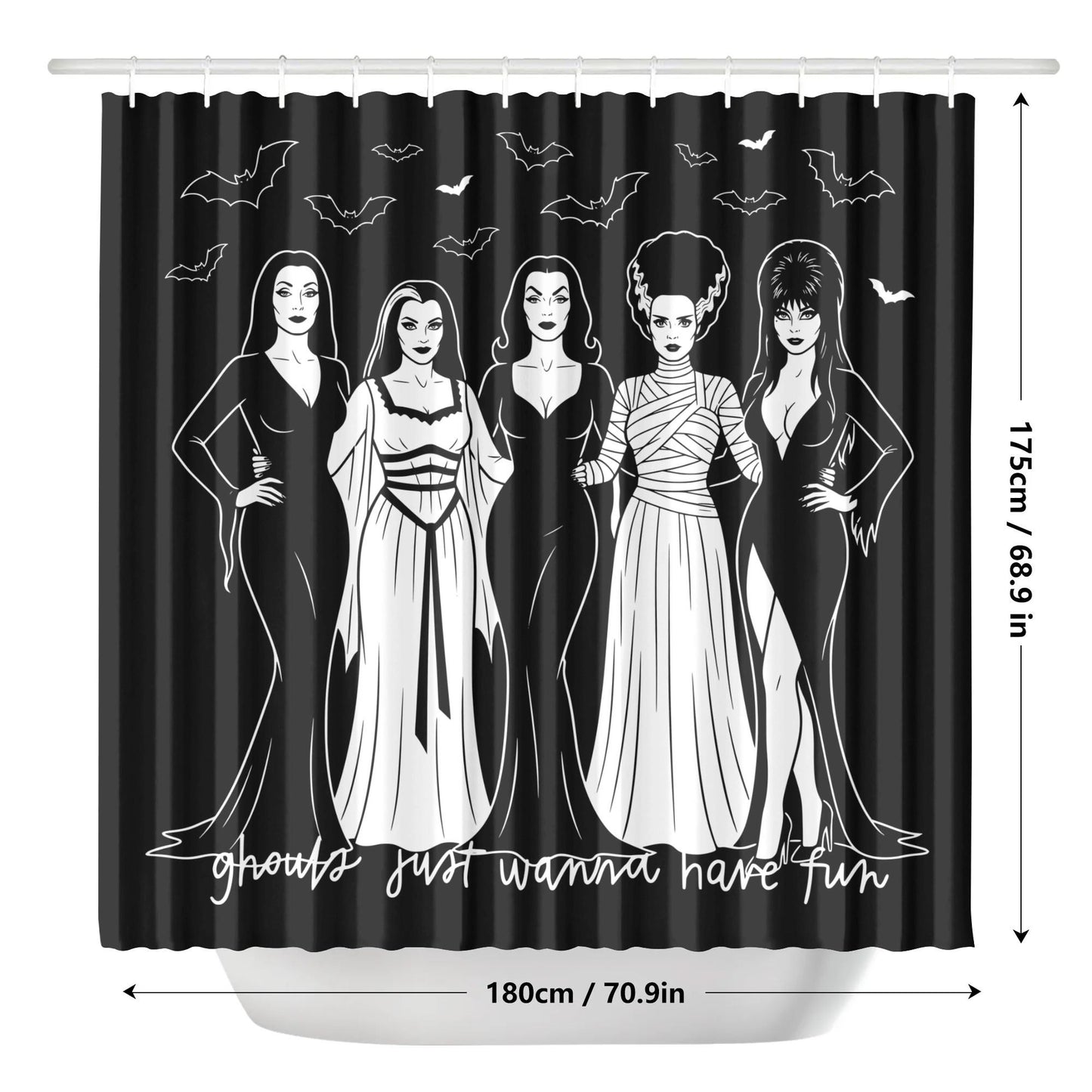 Ghoul Girls Shower Curtain
