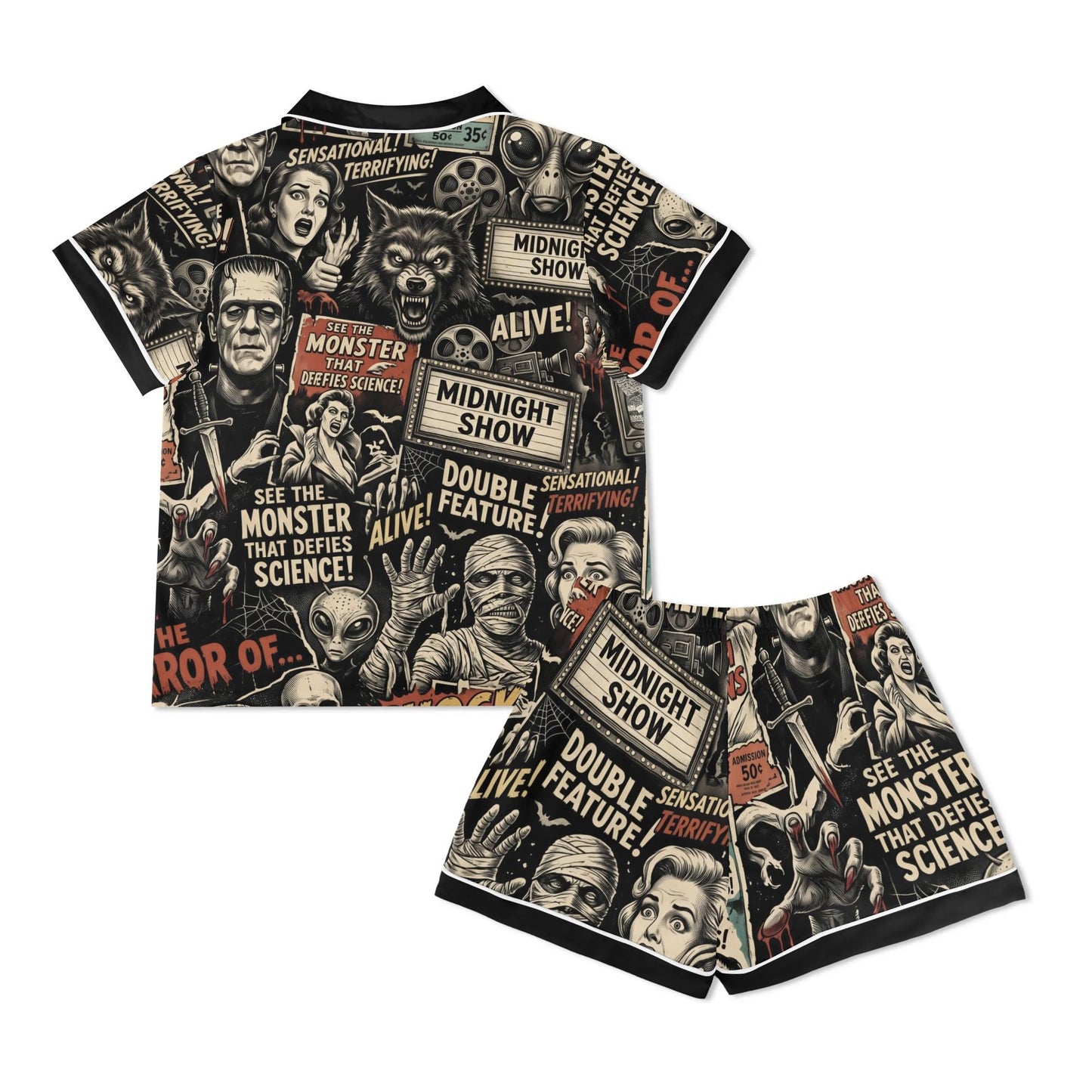 Horror Montage 2-Piece Pajama Set