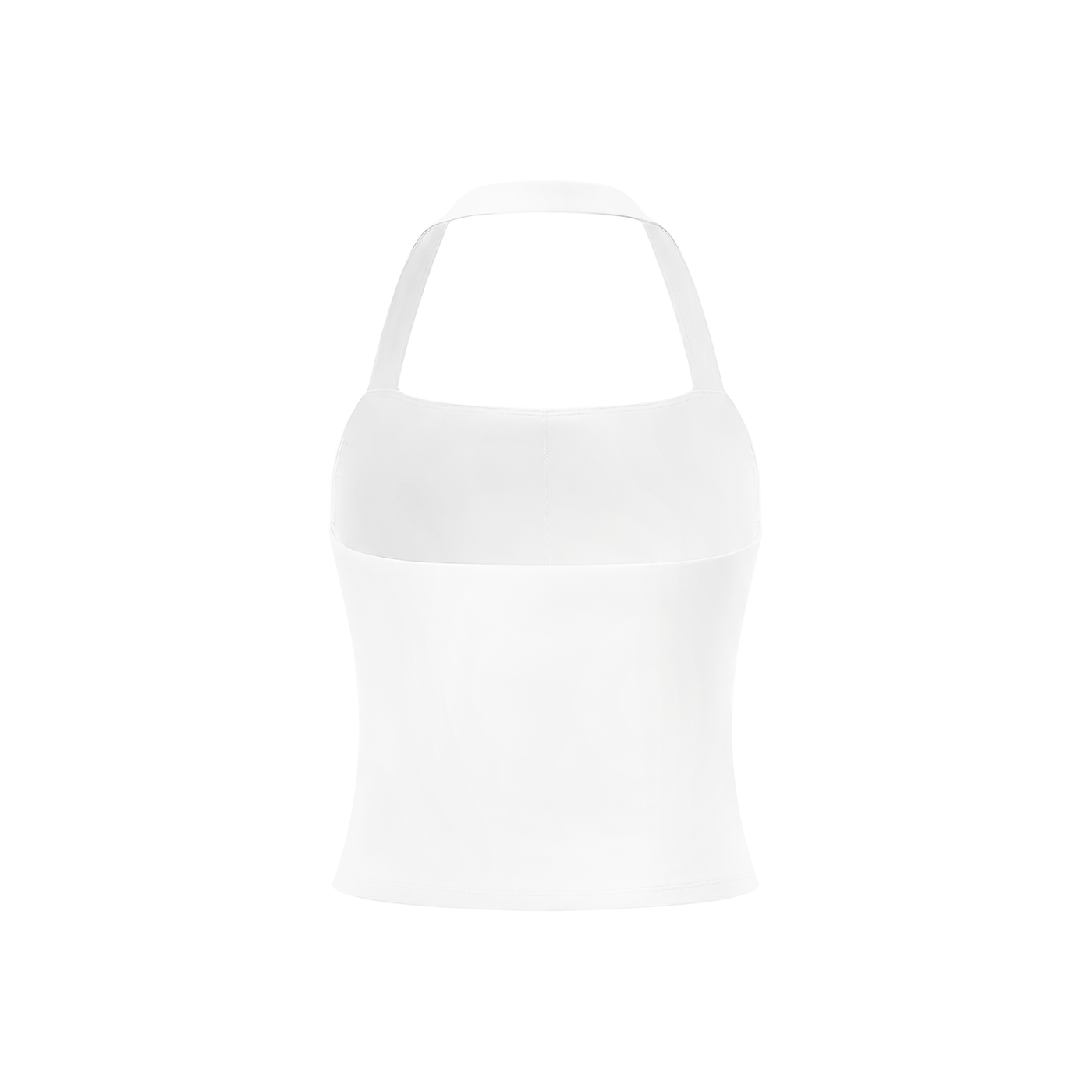 Neo-Noir Halter Crop Sports Bra