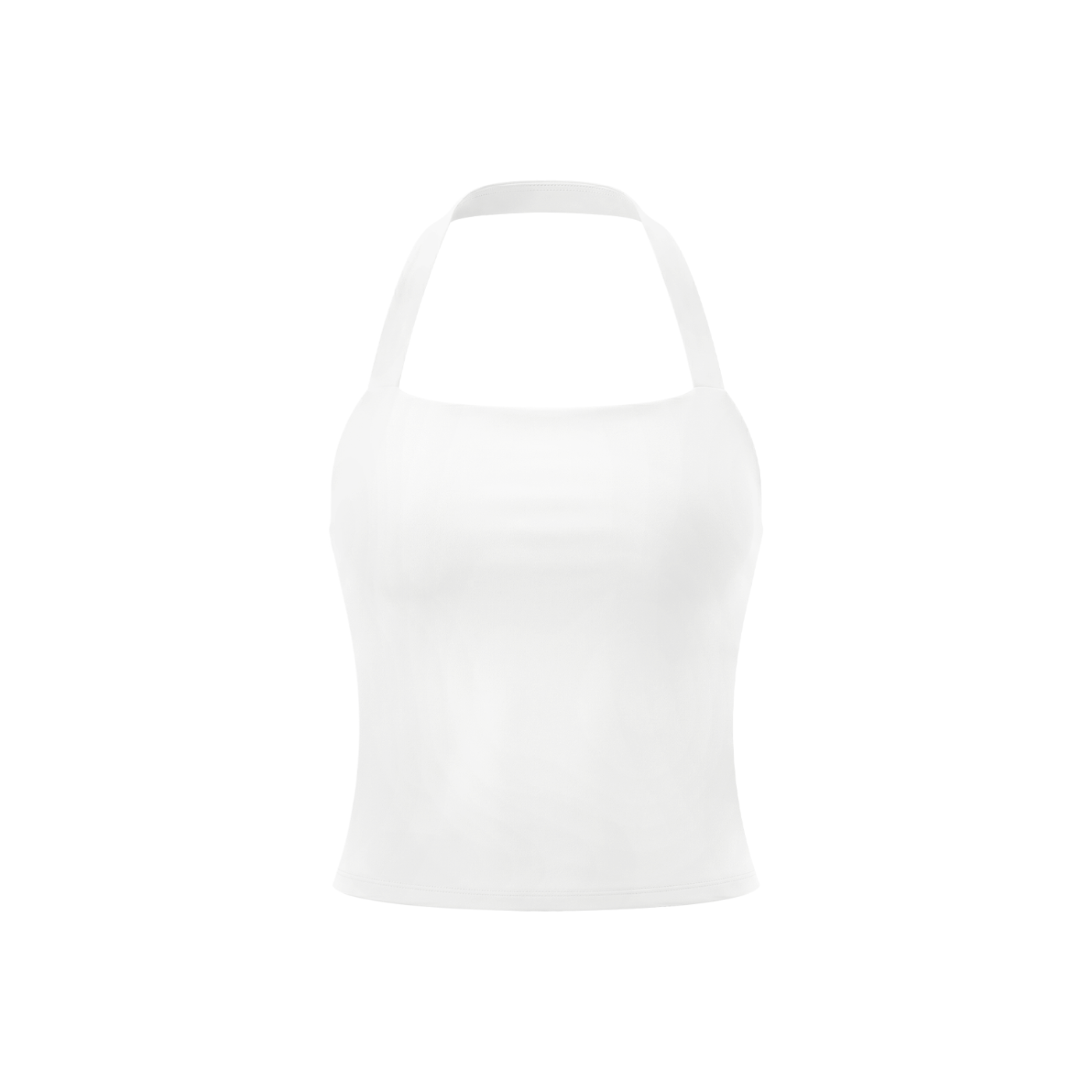 Neo-Noir Halter Crop Sports Bra