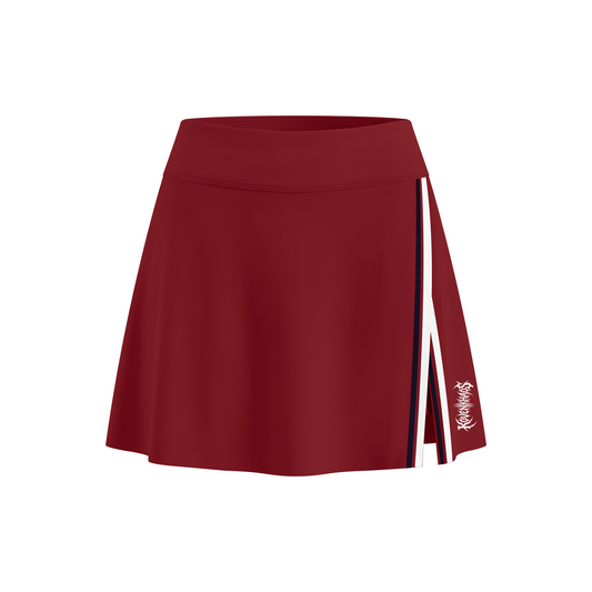 KovenKhaos A-Line Contrast Panel Slit Skirt
