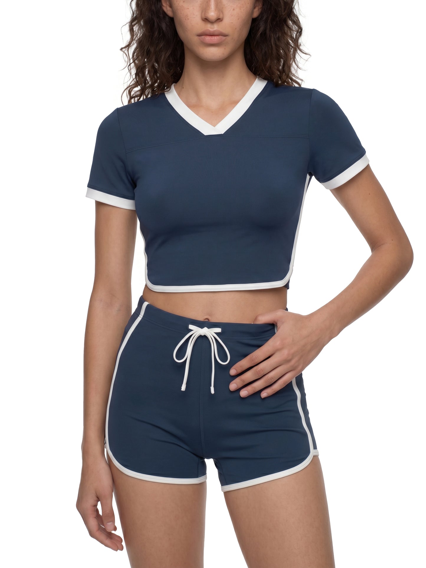 Black Doe Color Block Performance T-Shirt
