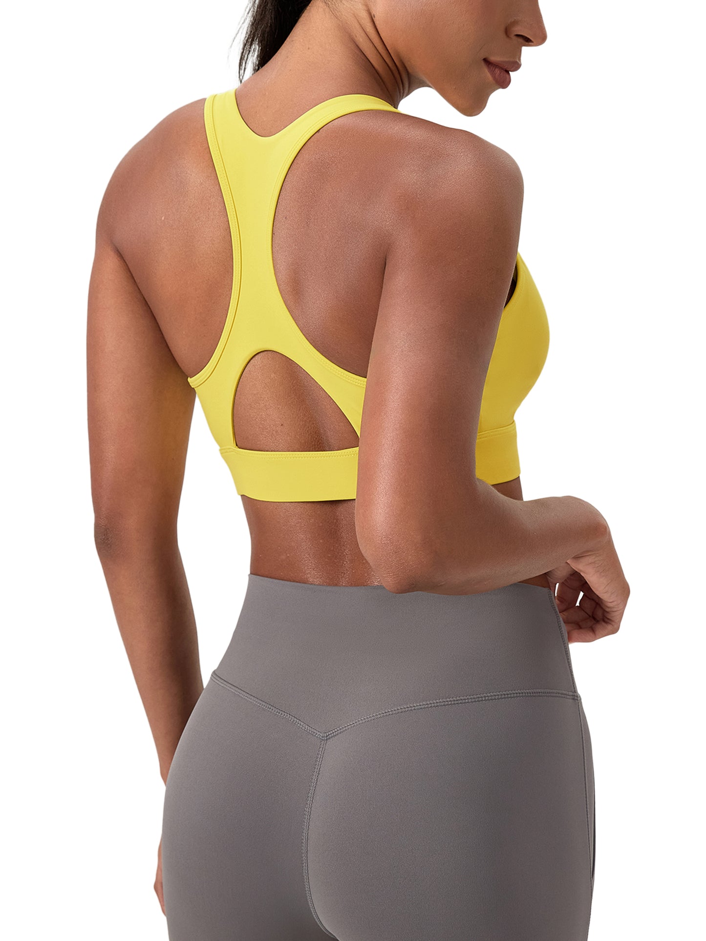 Get A Grip Crossover V-Neck Sports Bra