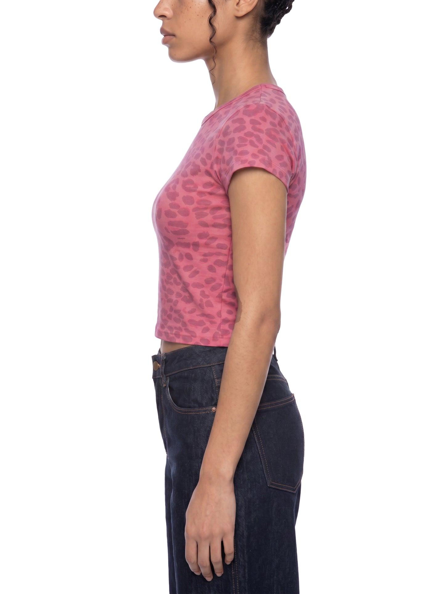KovenKhaos Leopard Print Crop T-Shirt
