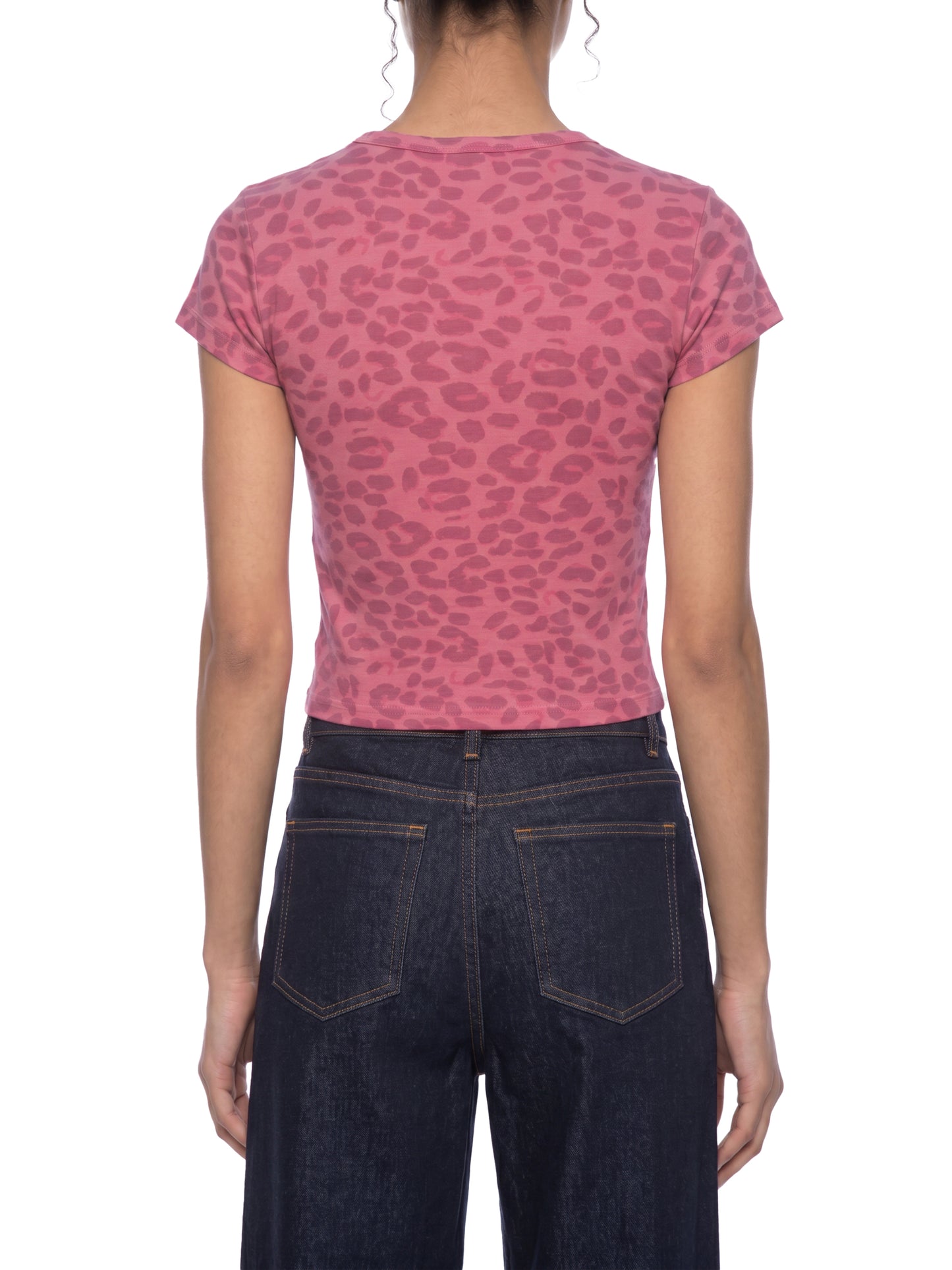 KovenKhaos Leopard Print Crop T-Shirt