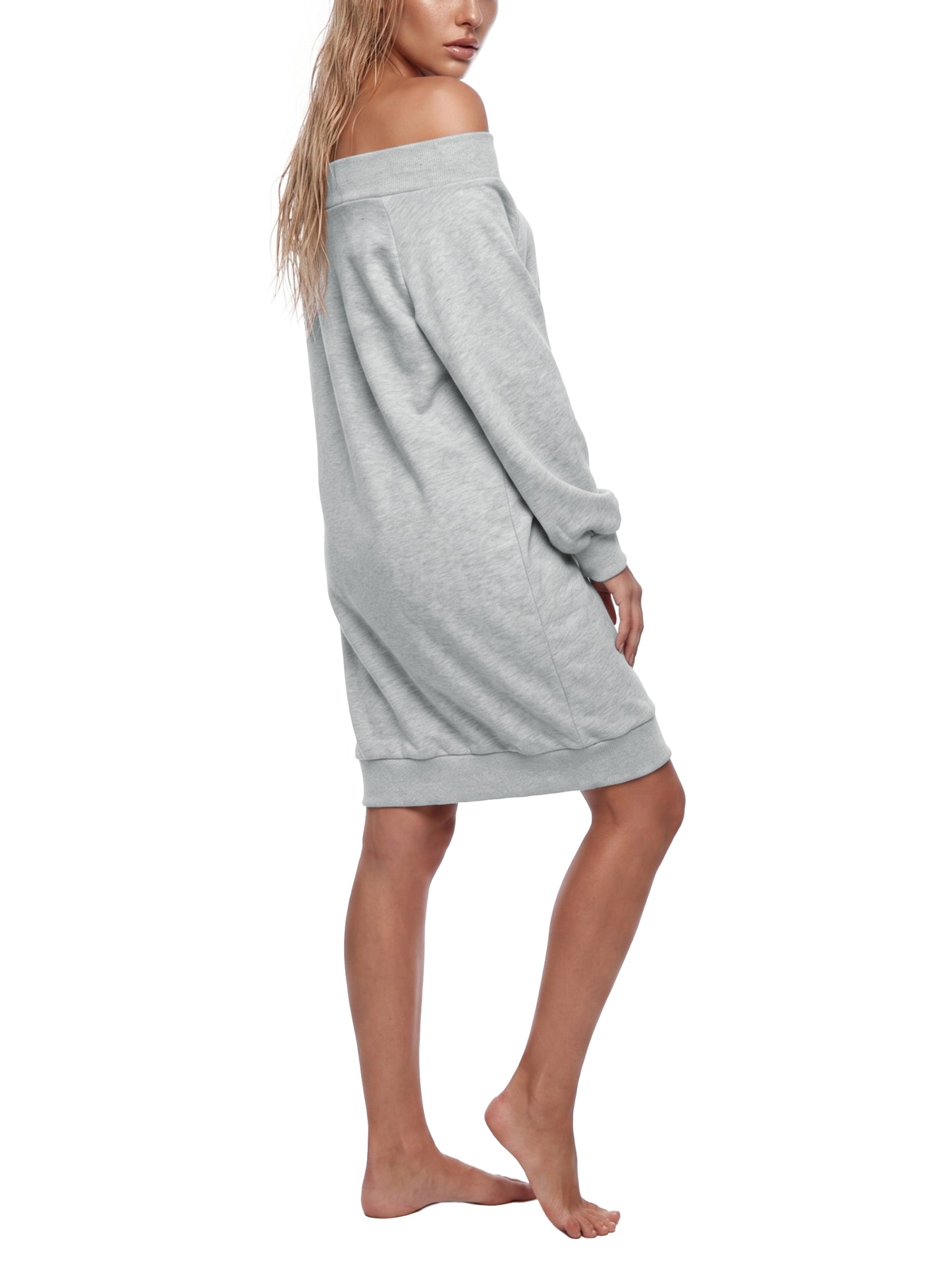 Bela Lugosi Is Dead v.2 Off-the-Shoulder Dress