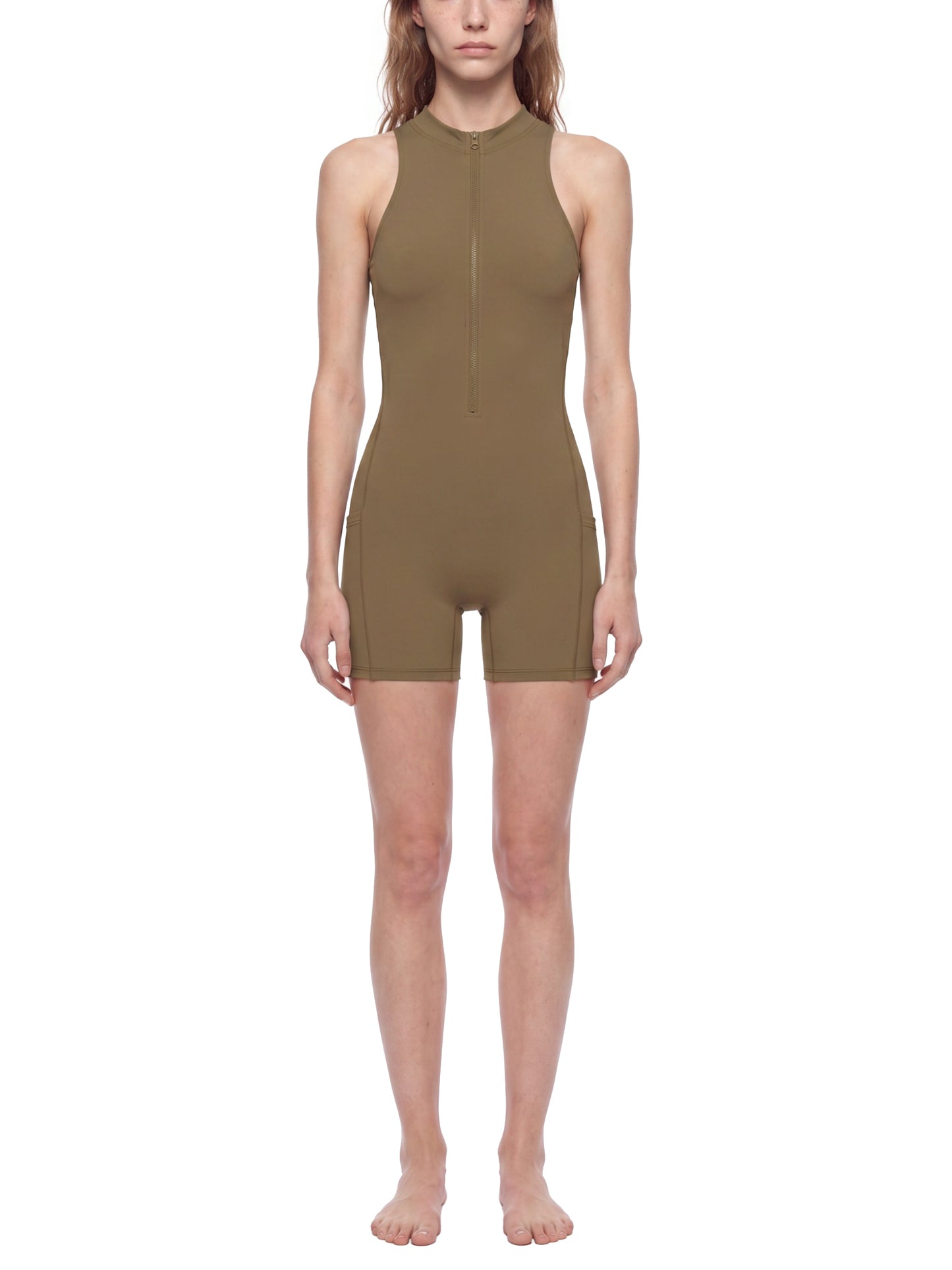 Bad Omen Quarter-Zip Romper
