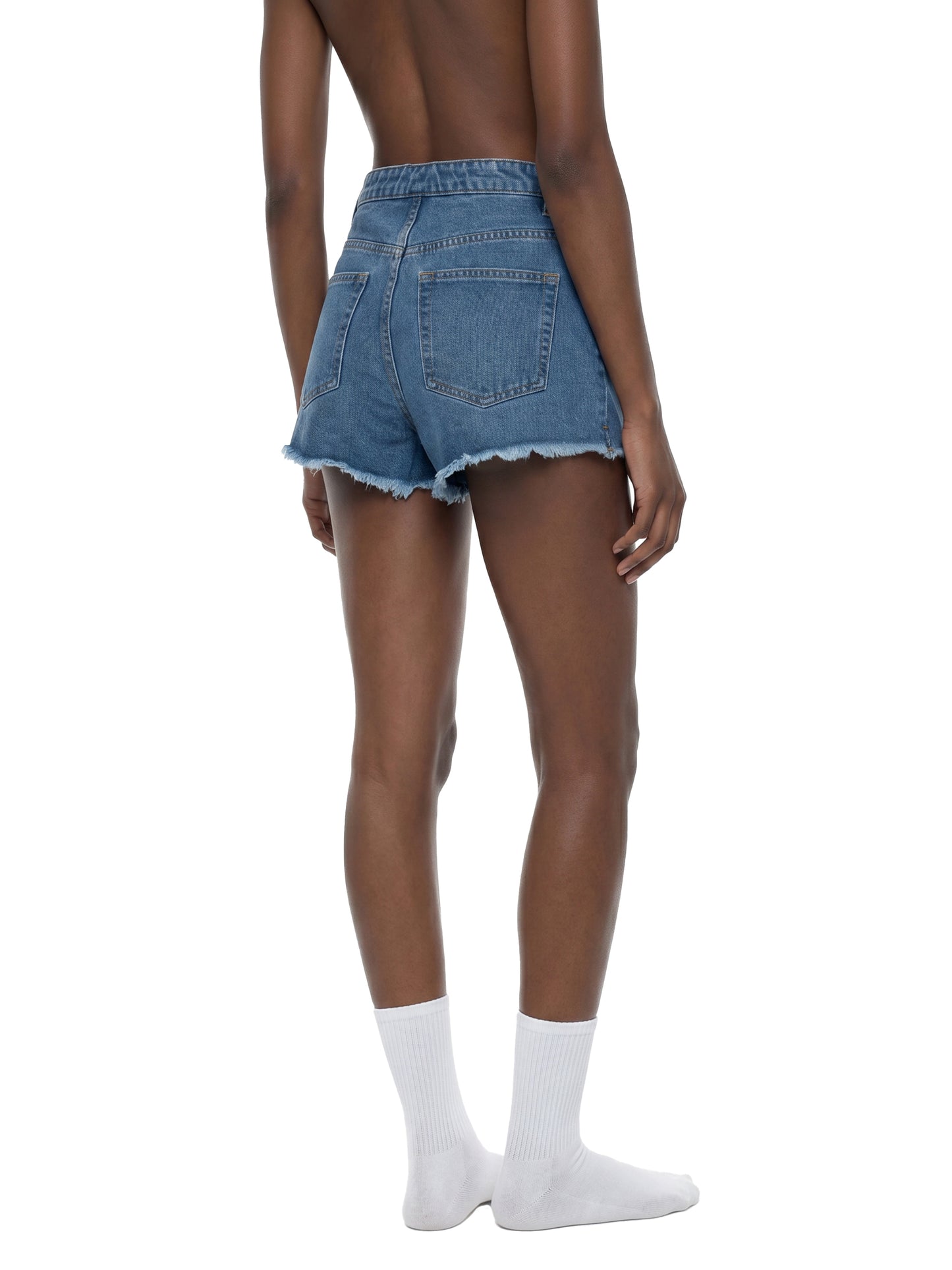 Dead and Loving It Vintage Wash High Rise Denim Shorts