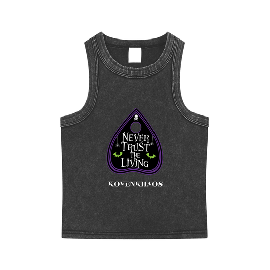 Never Trust Snow Washed Tank Top