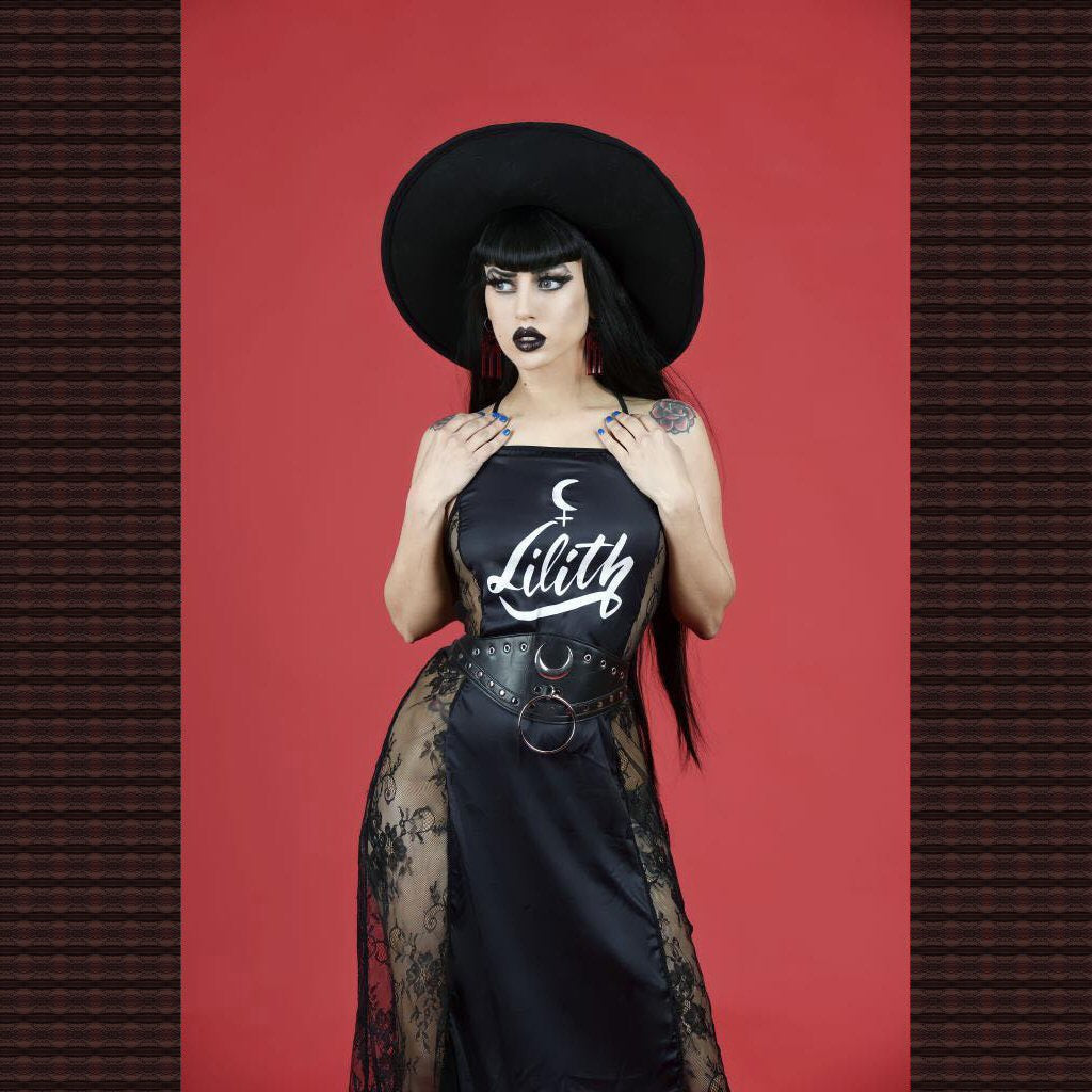 Lilith Lace Cami Cross Back Dress