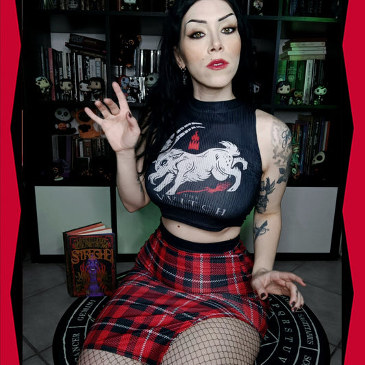 Live Deliciously Split High Skirt Set