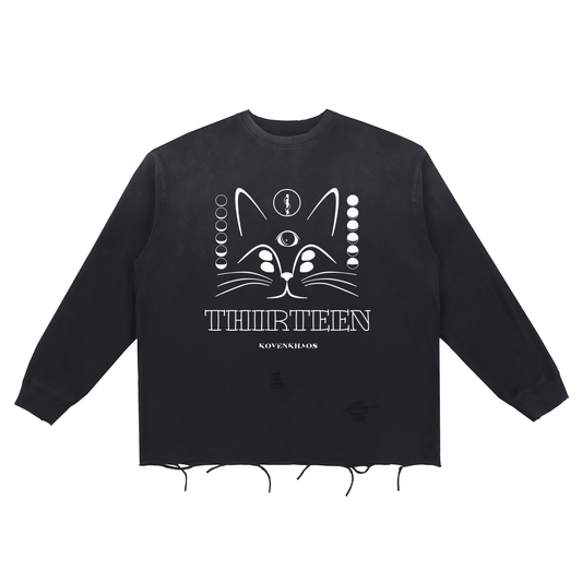 Snarf - Snow Wash Raw Edge Cotton T-Shirt