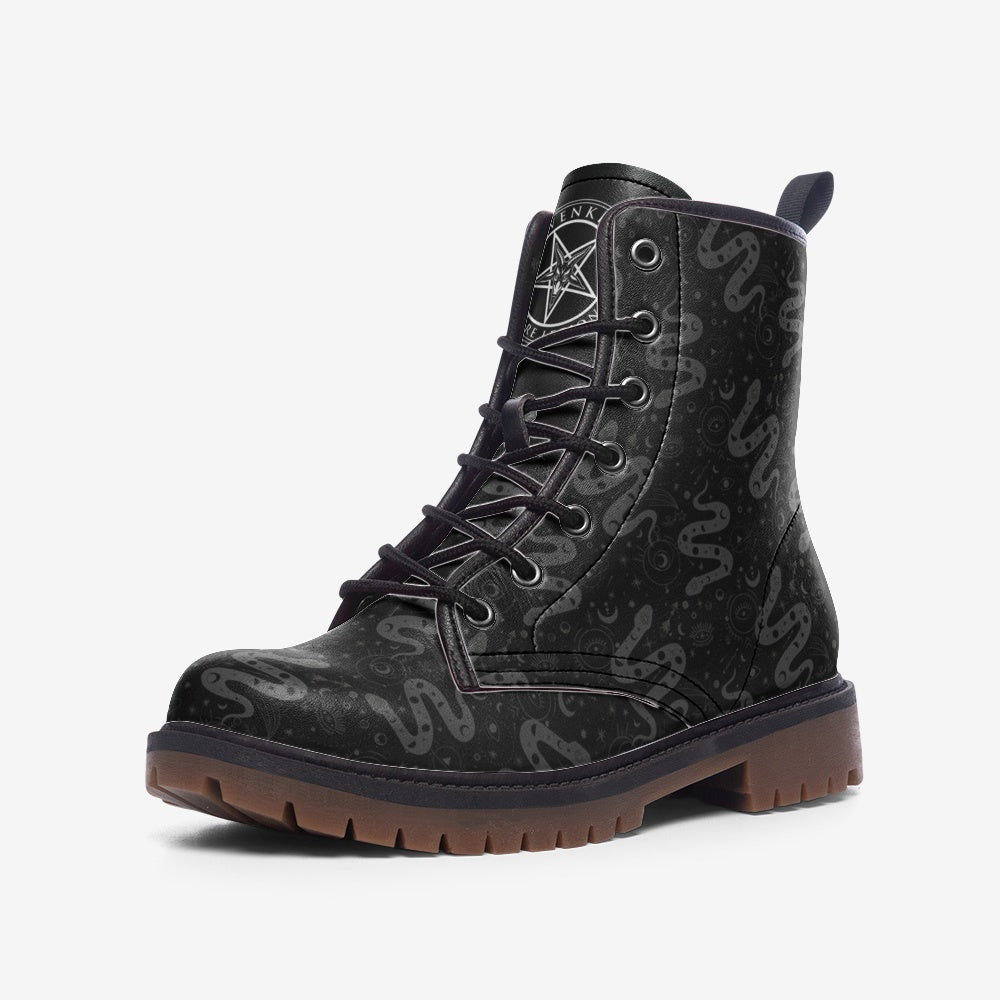 Serpent Magick Casual Leather Vegan Boots MT