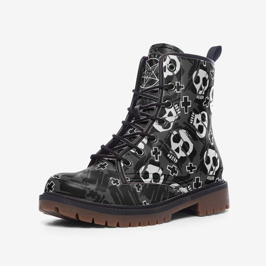 Christ is Dead Casual Leather Vegan Boots MT