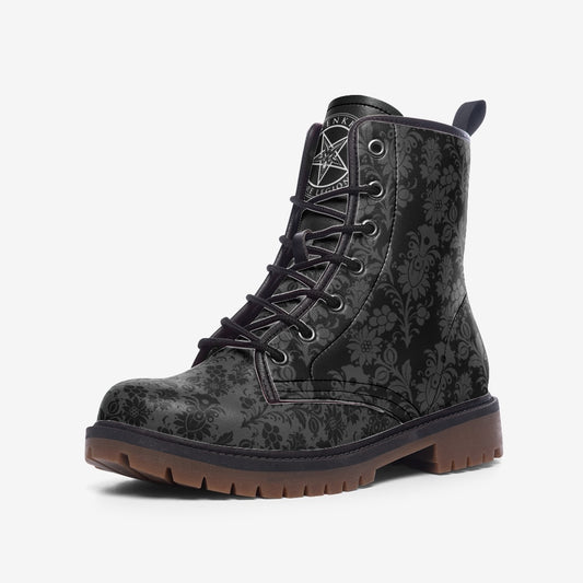 Dorian Gray | Victorian Combat Leather Vegan Boots MT