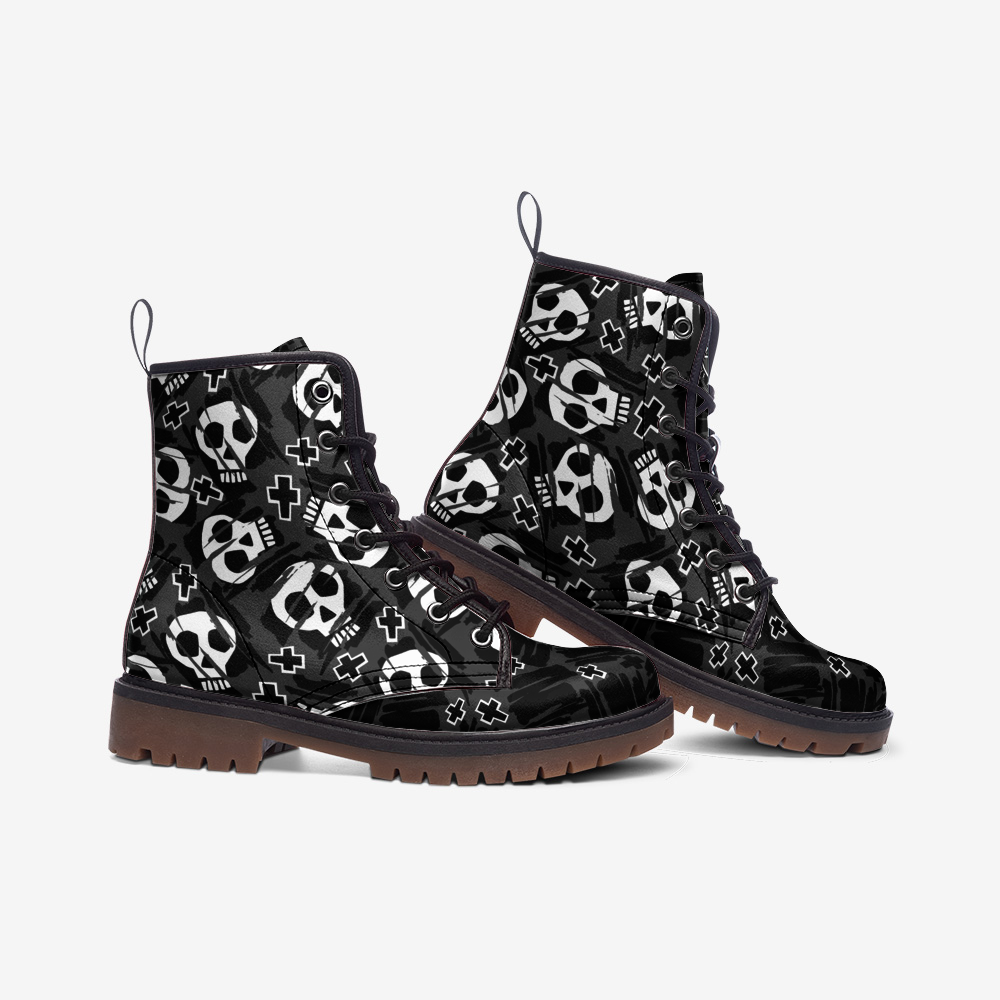 Christ is Dead Casual Leather Vegan Boots MT