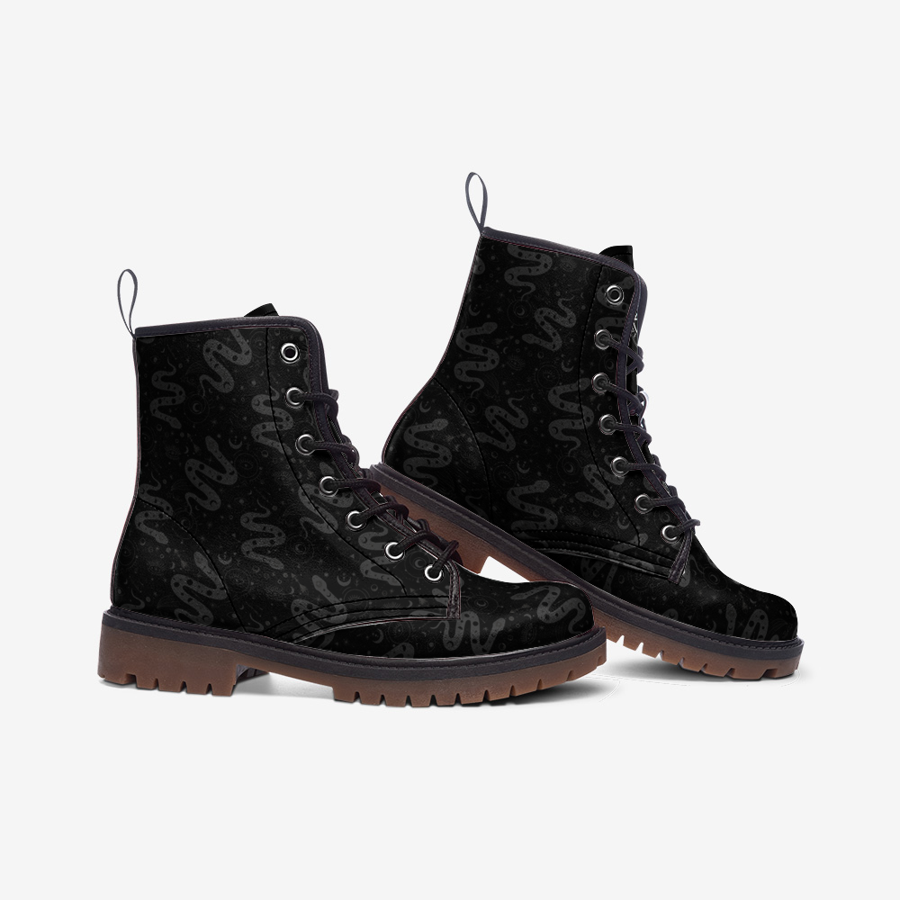 Serpent Magick Casual Leather Vegan Boots MT