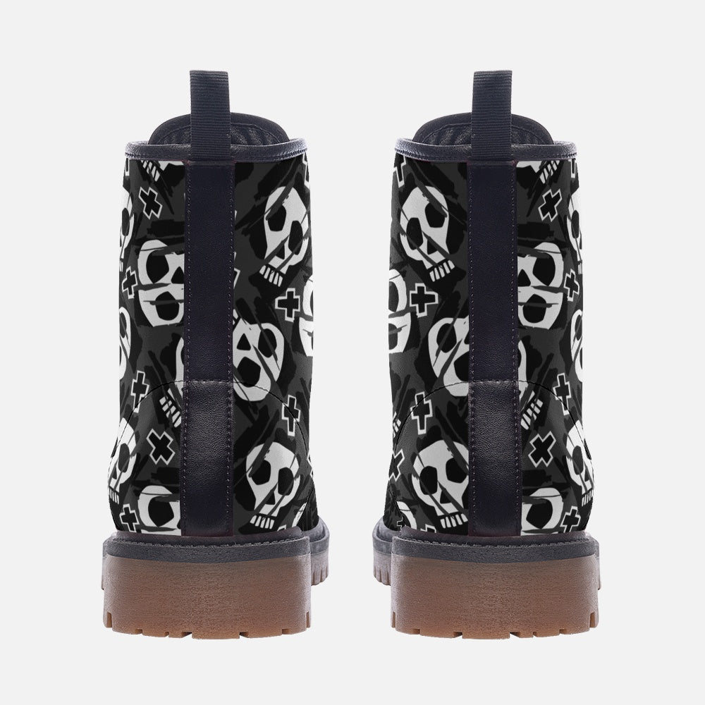 Christ is Dead Casual Leather Vegan Boots MT
