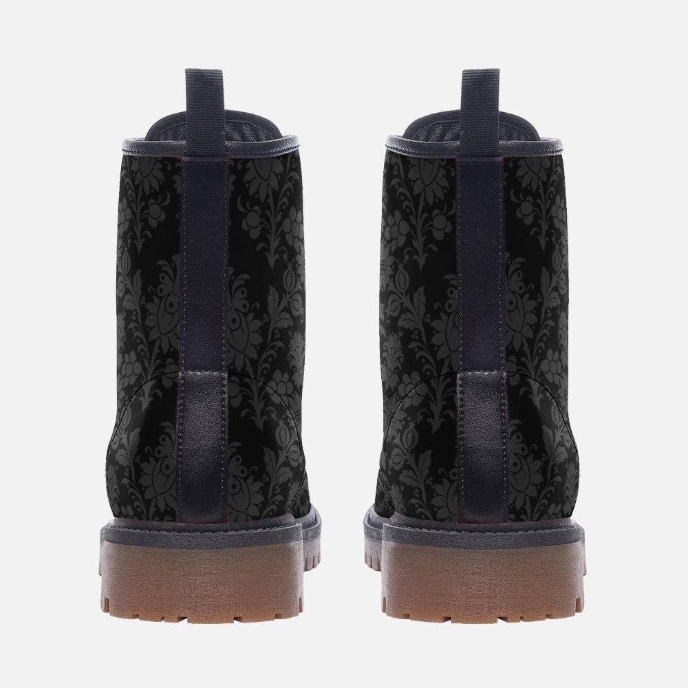 Dorian Gray | Victorian Combat Leather Vegan Boots MT