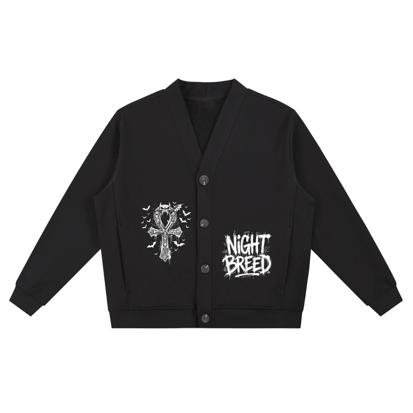 Night Breed Unisex Essential Heavyweight Sweat Cardigan