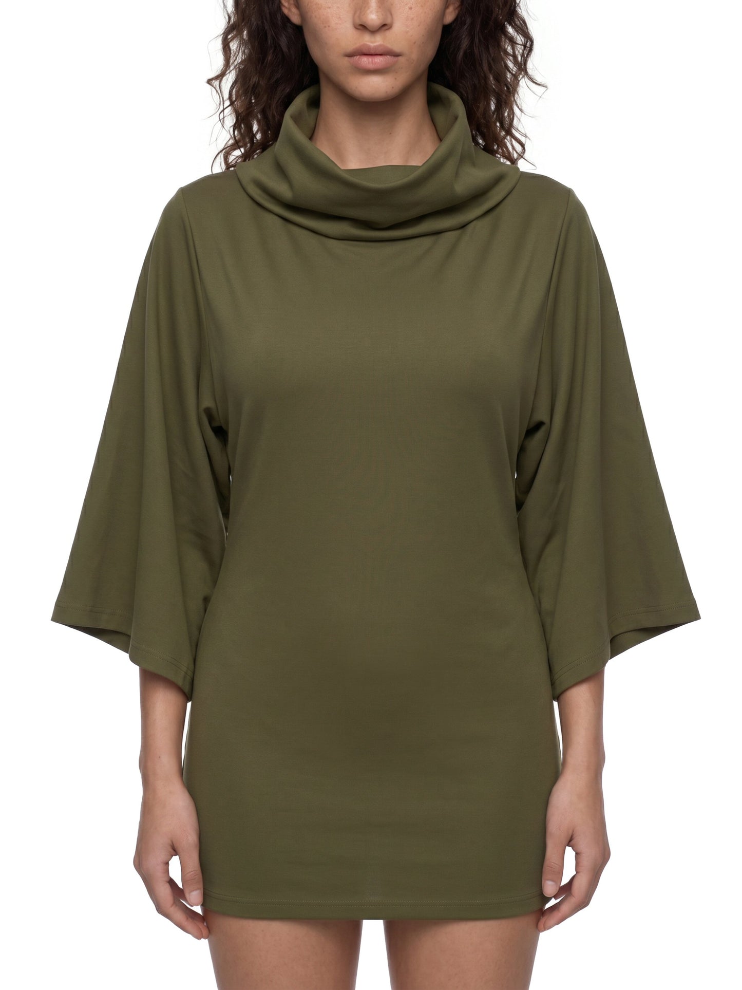 Once Bitten Turtleneck Batwing Top