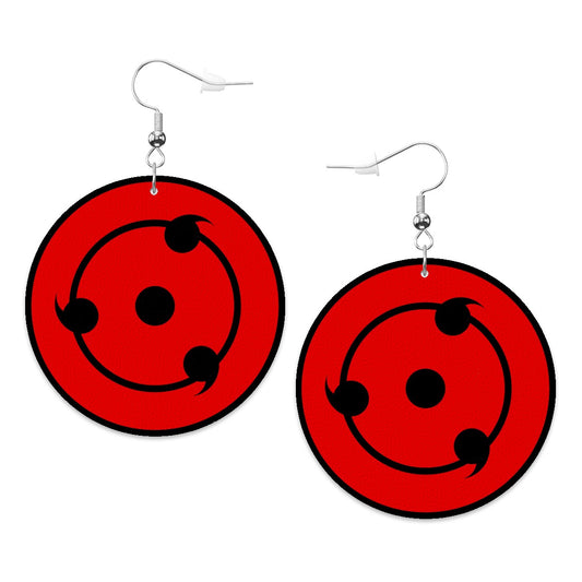 Sharingan Mngekyou Circle Drop Earrings